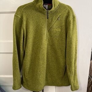 The North Face Olive Zip-Up Sweater